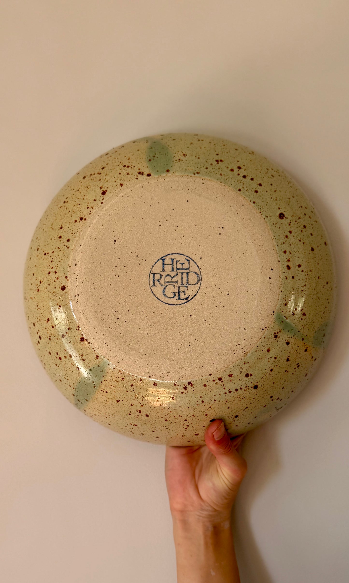 Feasting Bowl Flecked Celadon Green