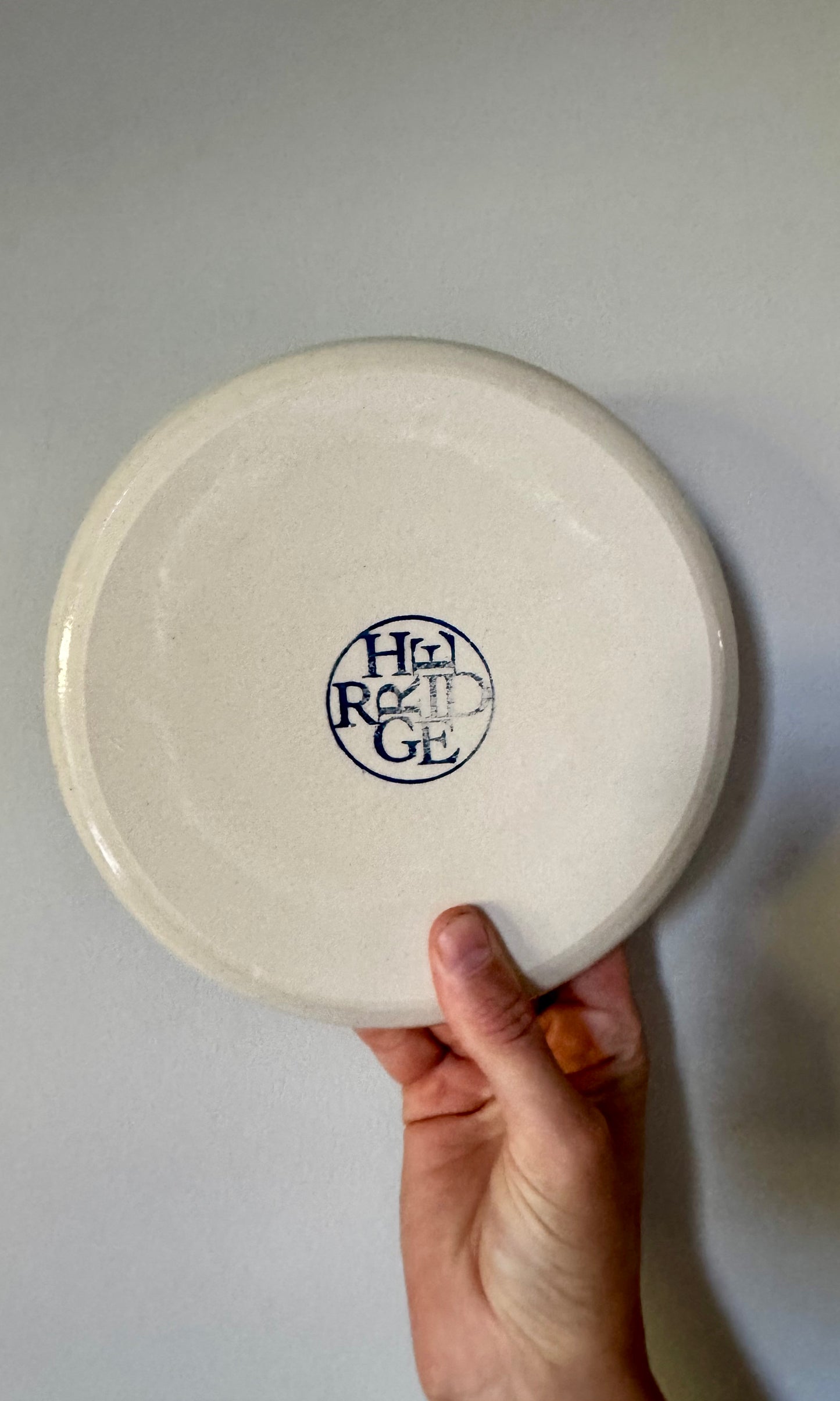 Handmade ceramic side plate bottom - Herridge Pottery