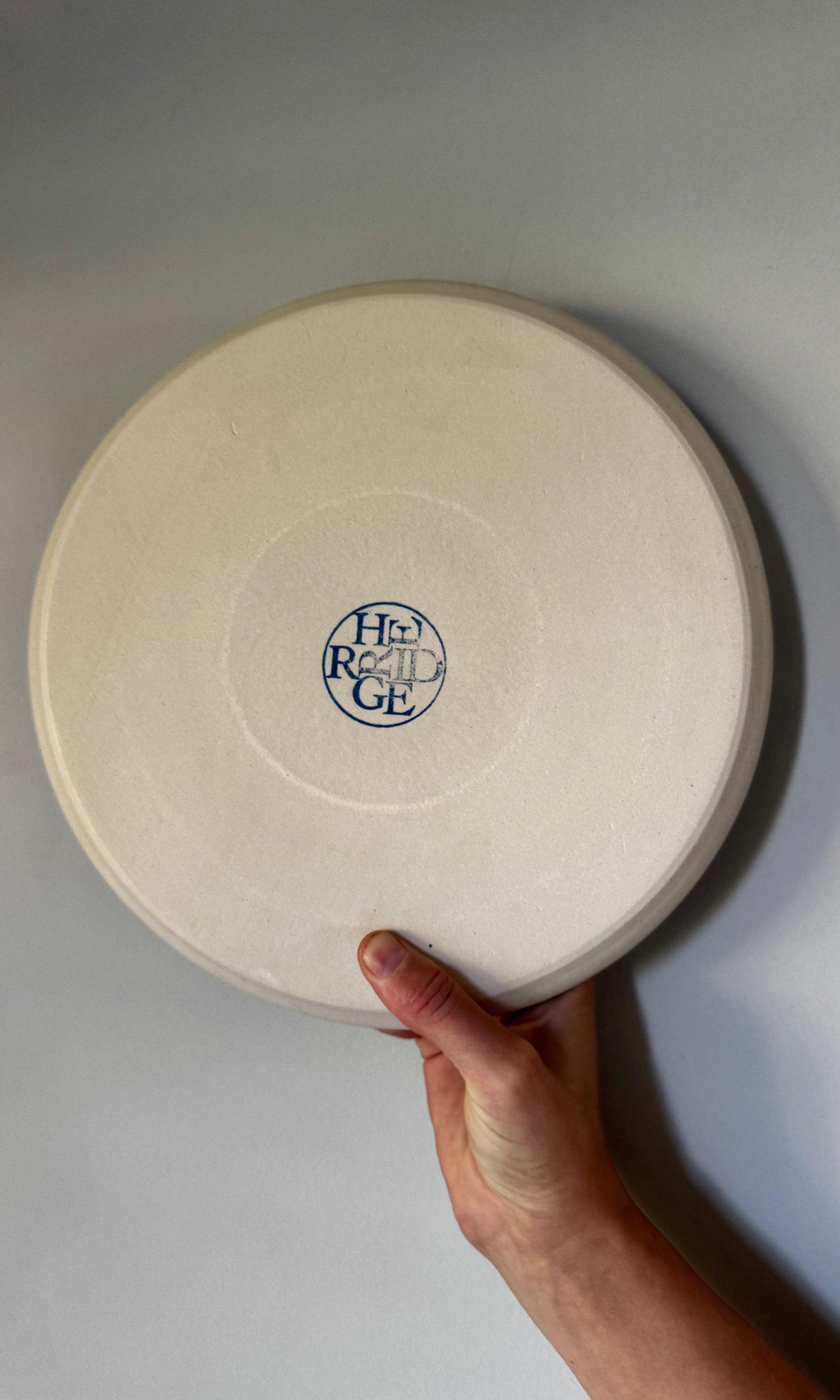 Herridge Pottery bottom dinner plate -handmade ceramics