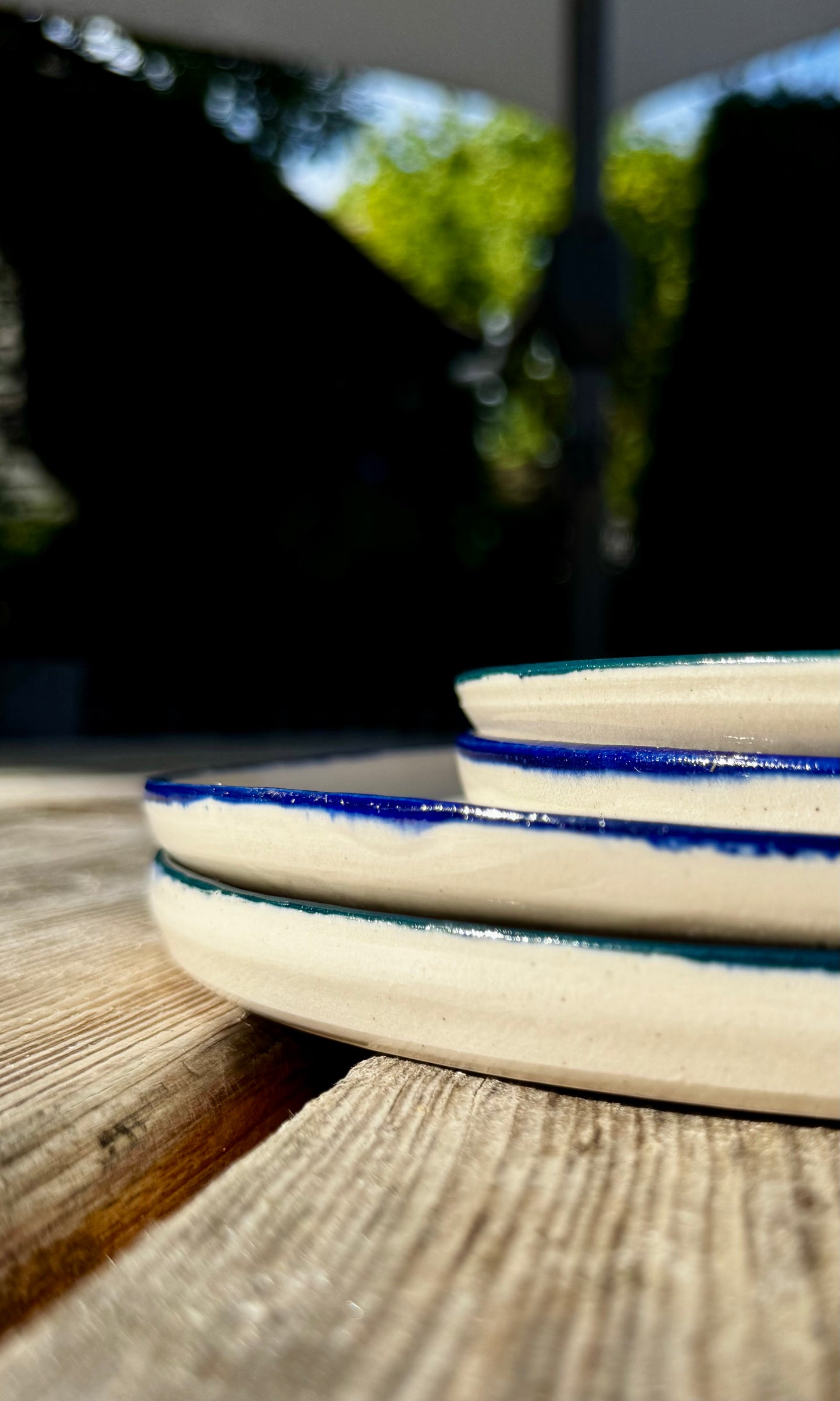 Herridge Pottery stacked plates -handmade ceramics