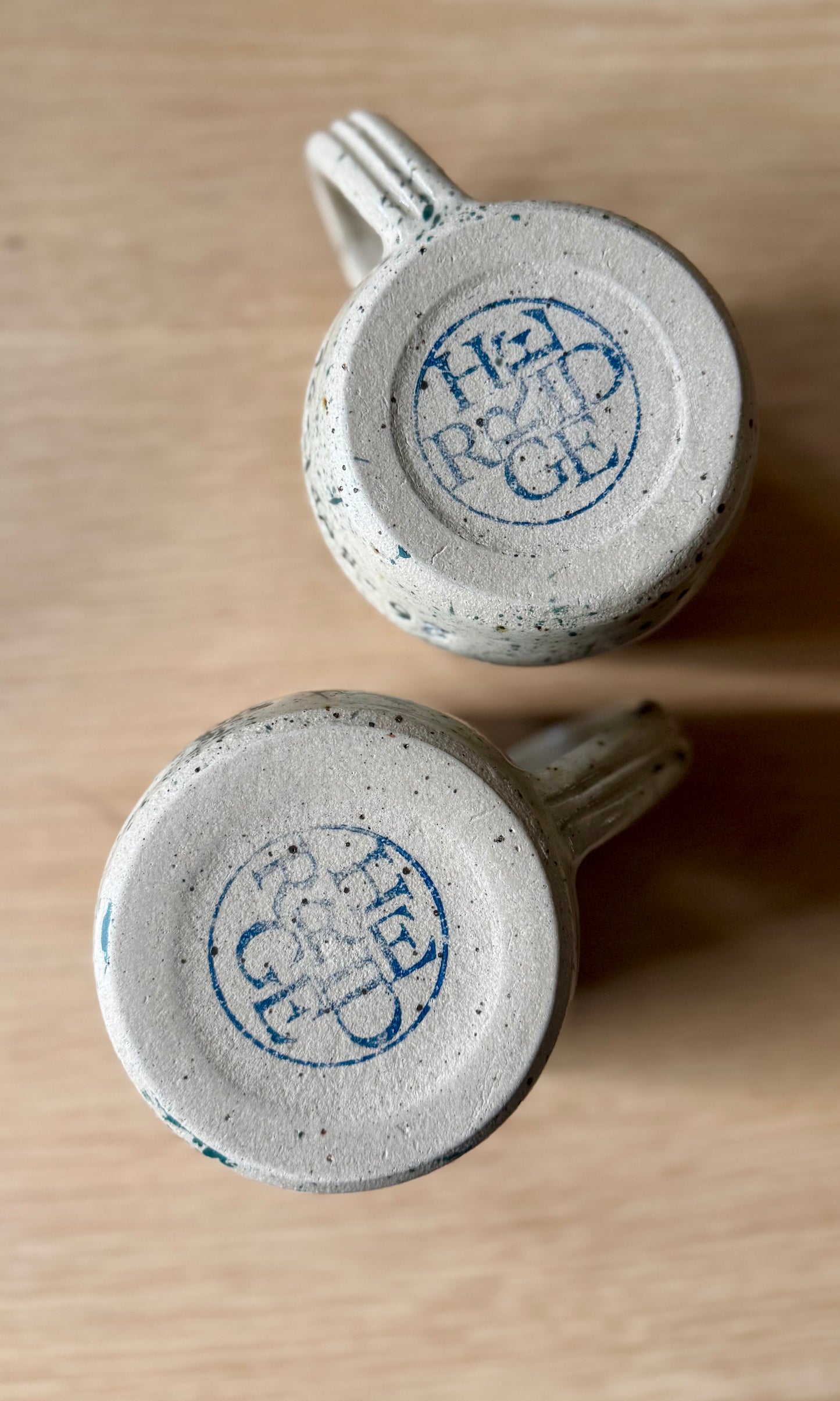 Handmade Pair Custom Dated Mugs 26-Sept-25