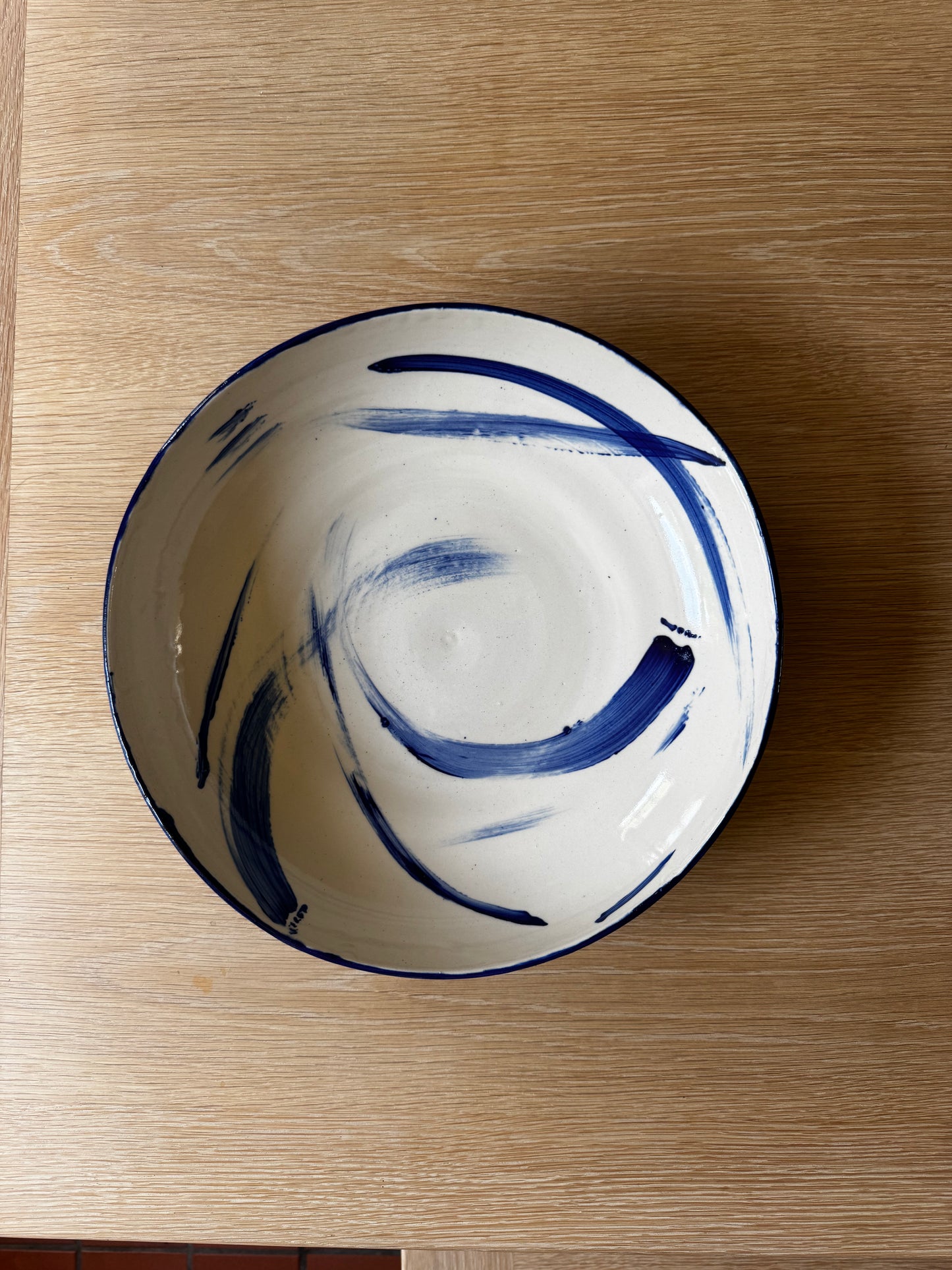 Custom Blue Swoosh XL Feasting Bowl - SC