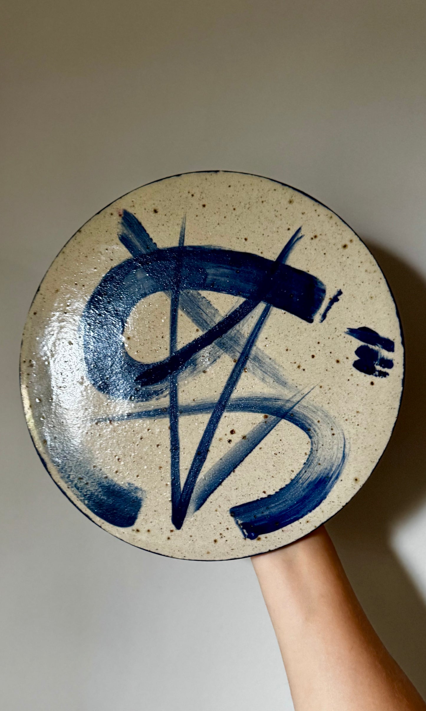 Cake Stand Blue Swoosh