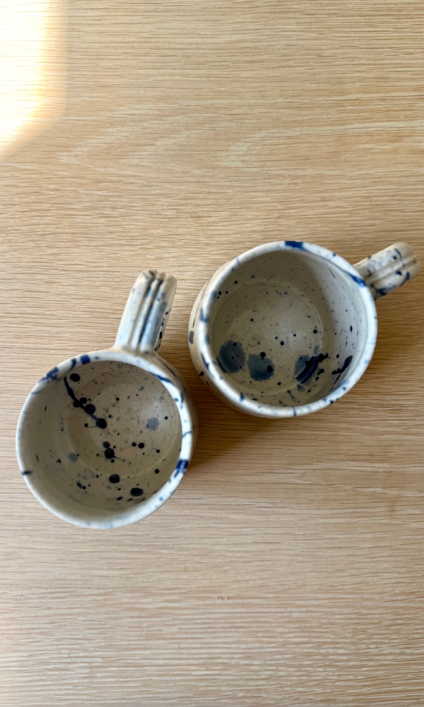 Handmade Pair Custom Dated Mugs 29-Sept-25