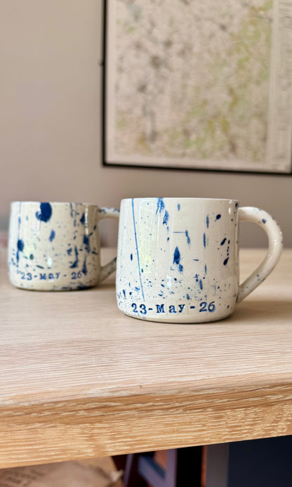 Handmade Custom Dated Mug 23-May-26