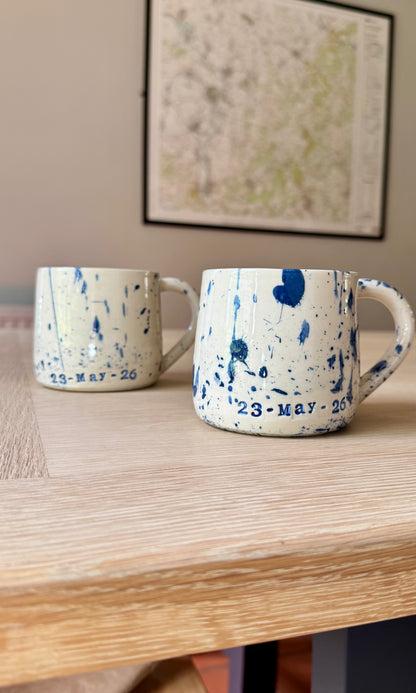Handmade Custom Dated Mug 23-May-26