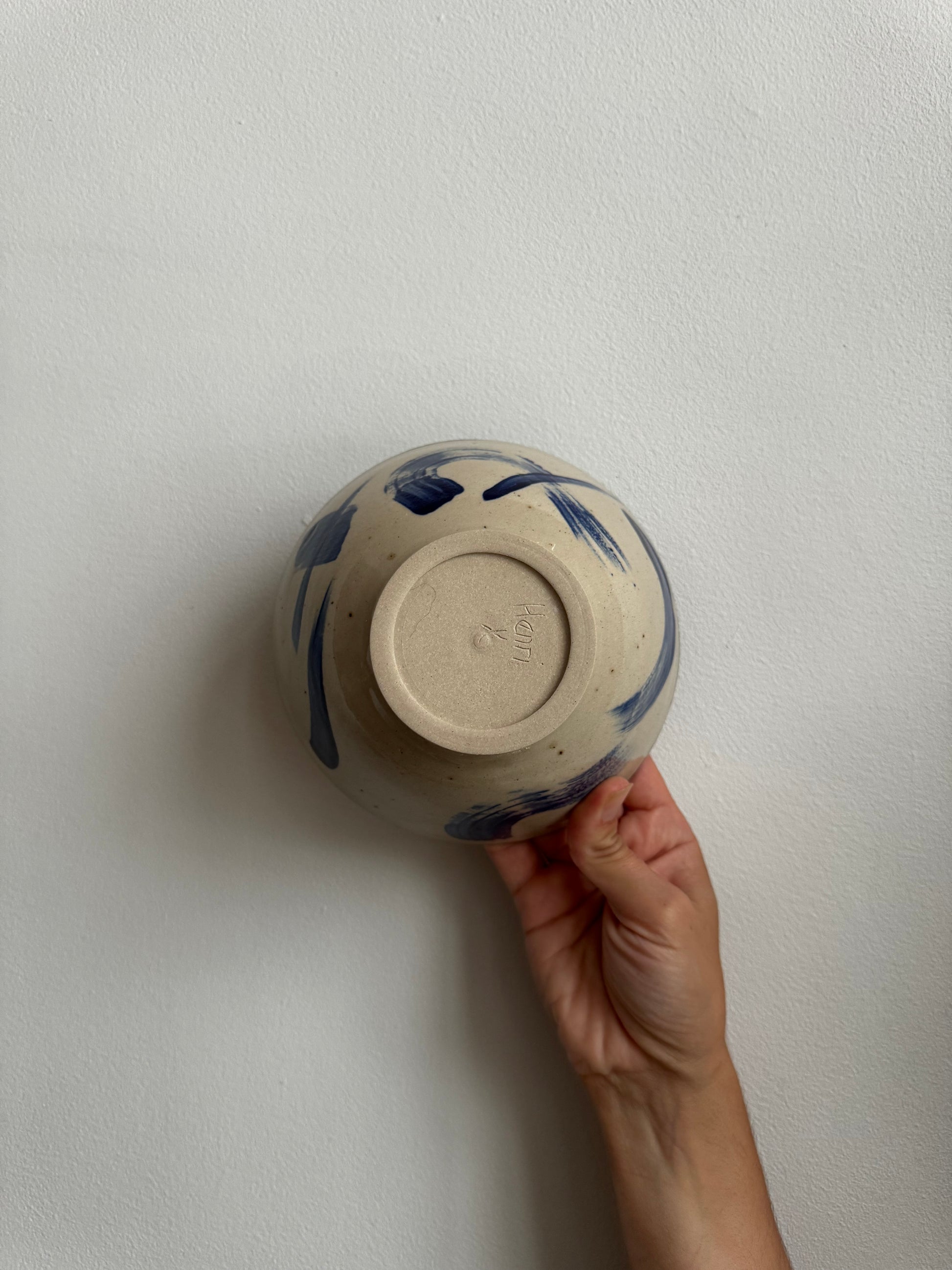 Handmade ceramic ramen bowl by Herridge Pottery