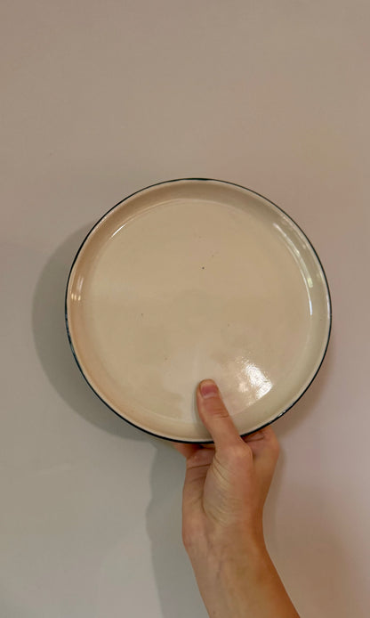 Green Banded Side Plate Set - S Lambe
