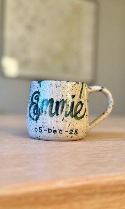 Handmade Custom Dated Mug 05-Dec-25