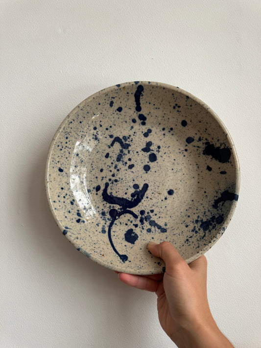 Feasting Bowl Blue Splatter