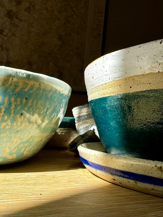 Mixing Bowl in Bali Blue and White