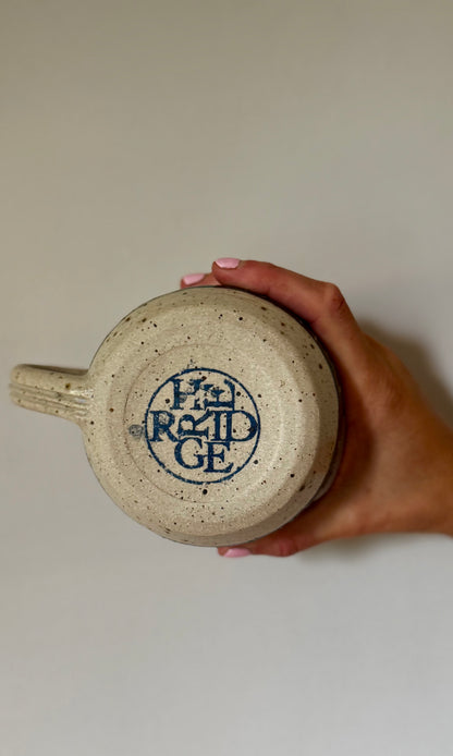 Mug Carved Mallard on Flecked Clay