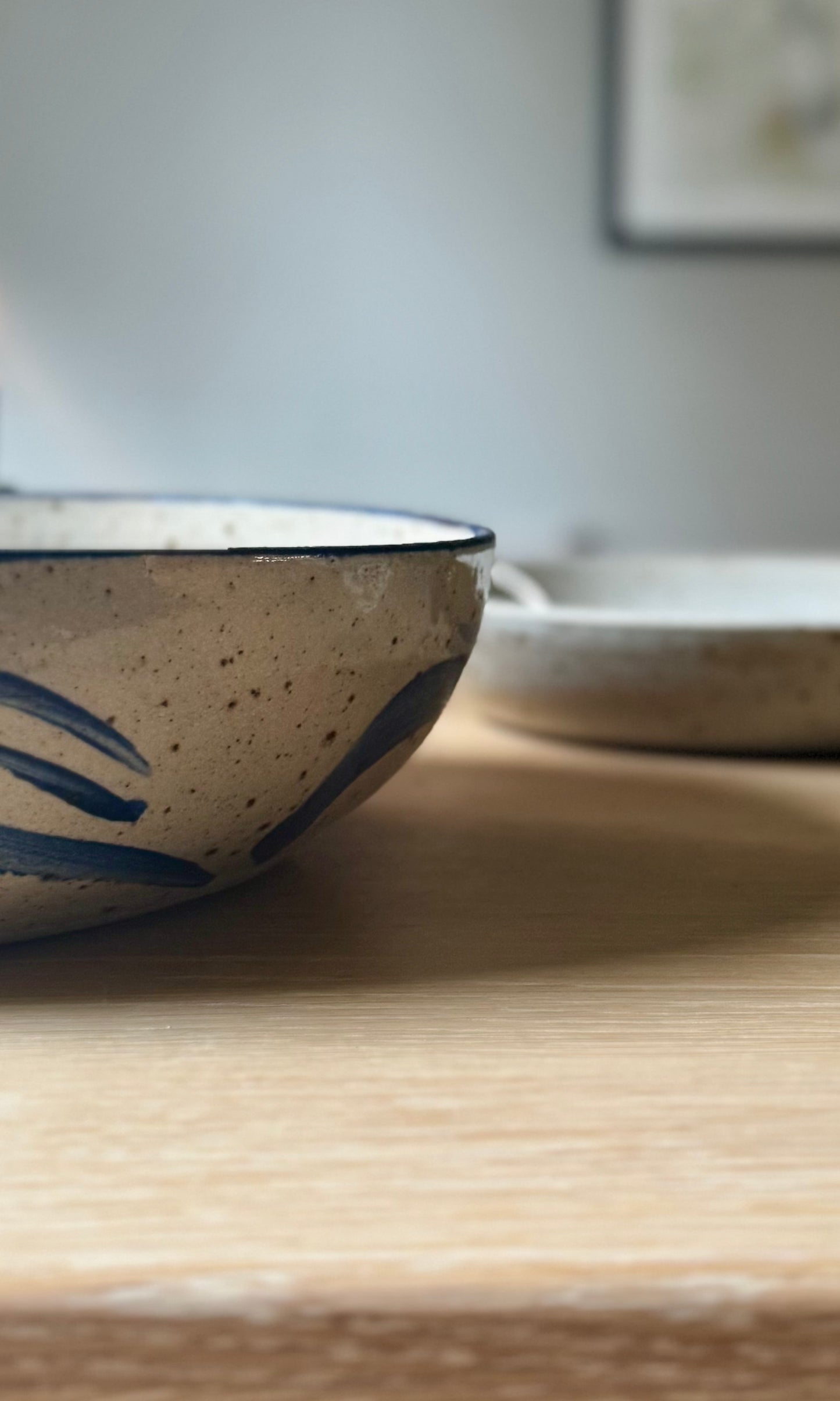 Extra Large Feasting Bowl Blue Swoosh
