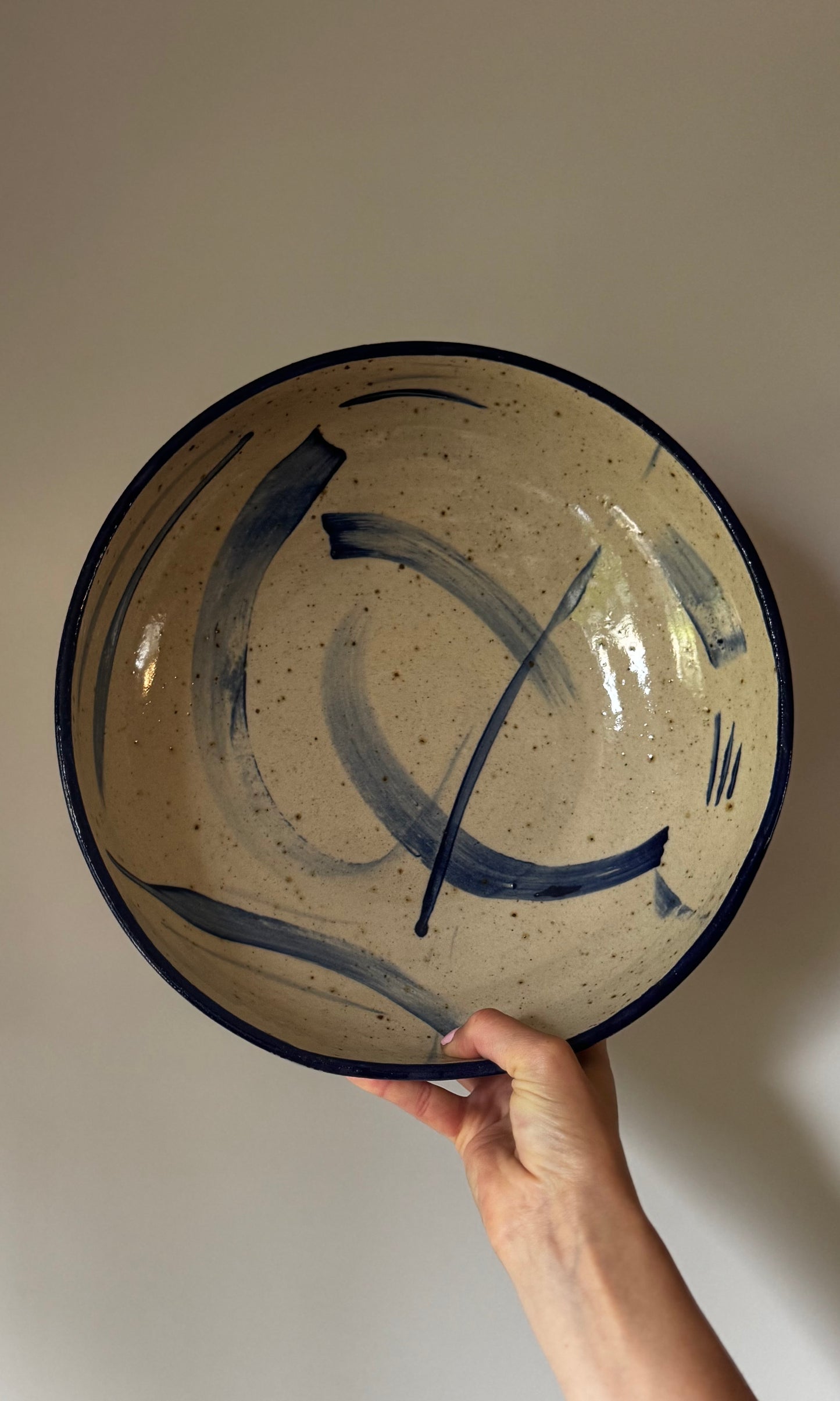 Extra Large Feasting Bowl Blue Swoosh