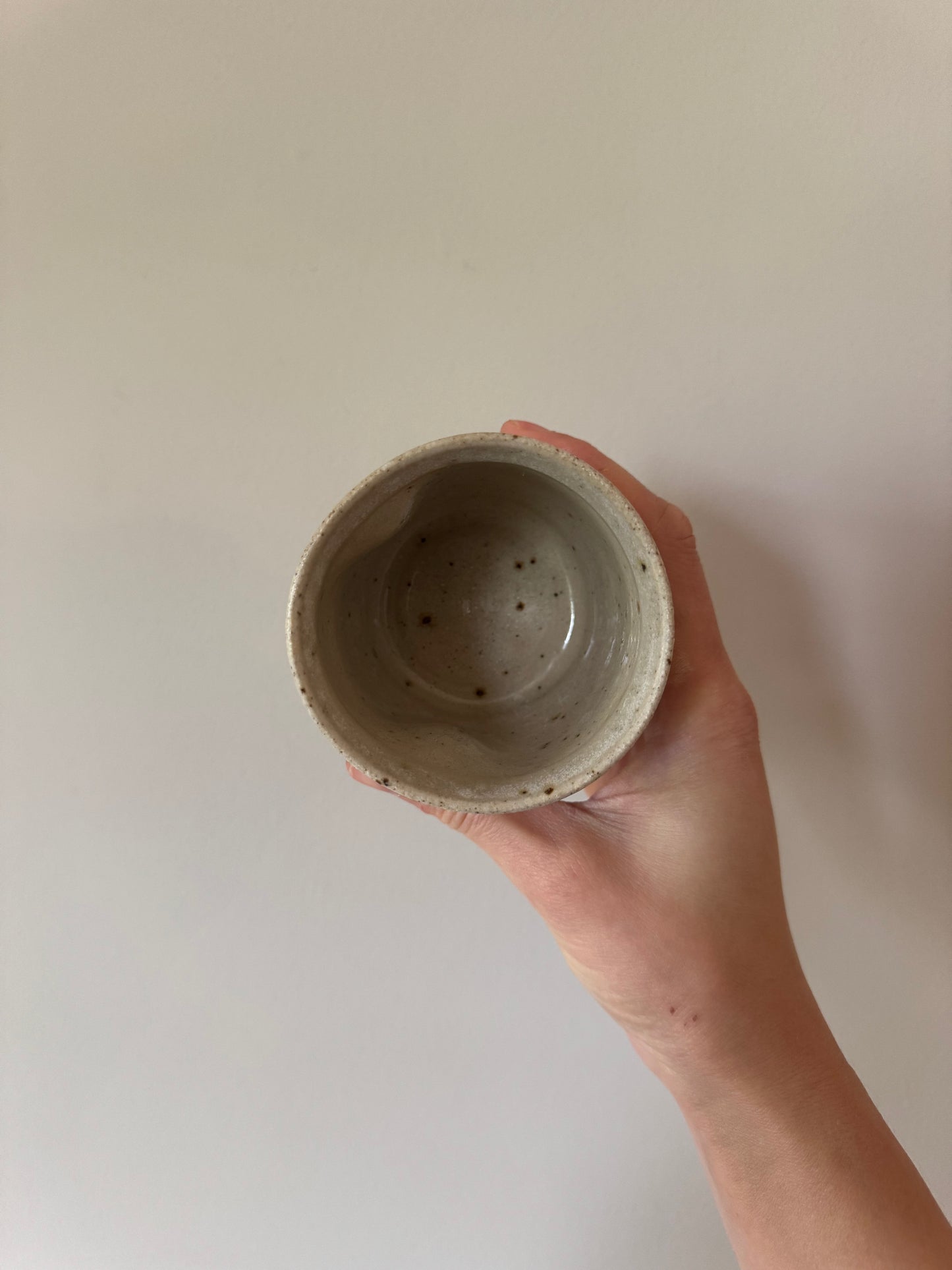 Dimple Coffee Cup Oatmeal FLECKED