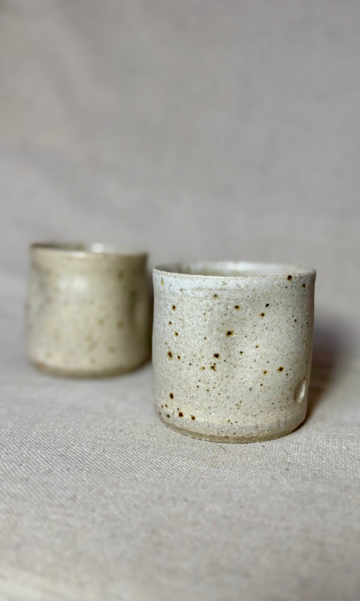 Dimple Coffee Cup Oatmeal FLECKED