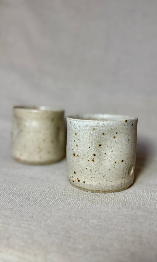 Dimple Coffee Cup Oatmeal FLECKED