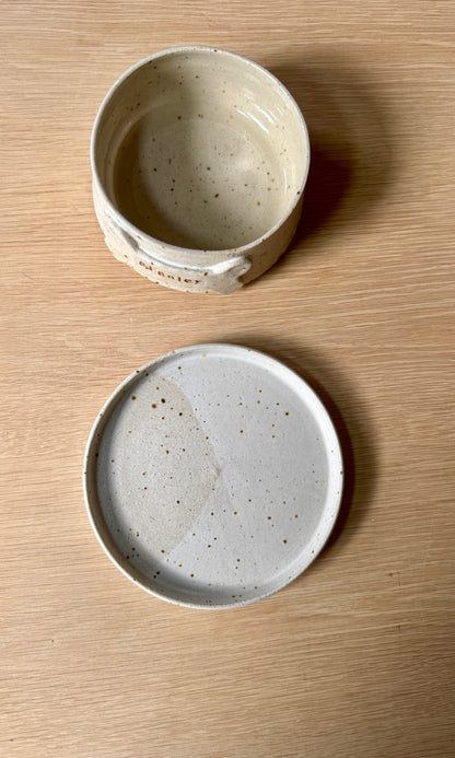 Medium Pet Bowl & Plate - Stanley