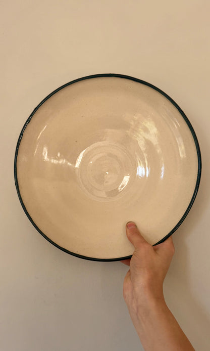 Green Banded Medium Feasting Bowl