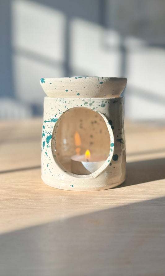 Oil Diffuser Green Splatter