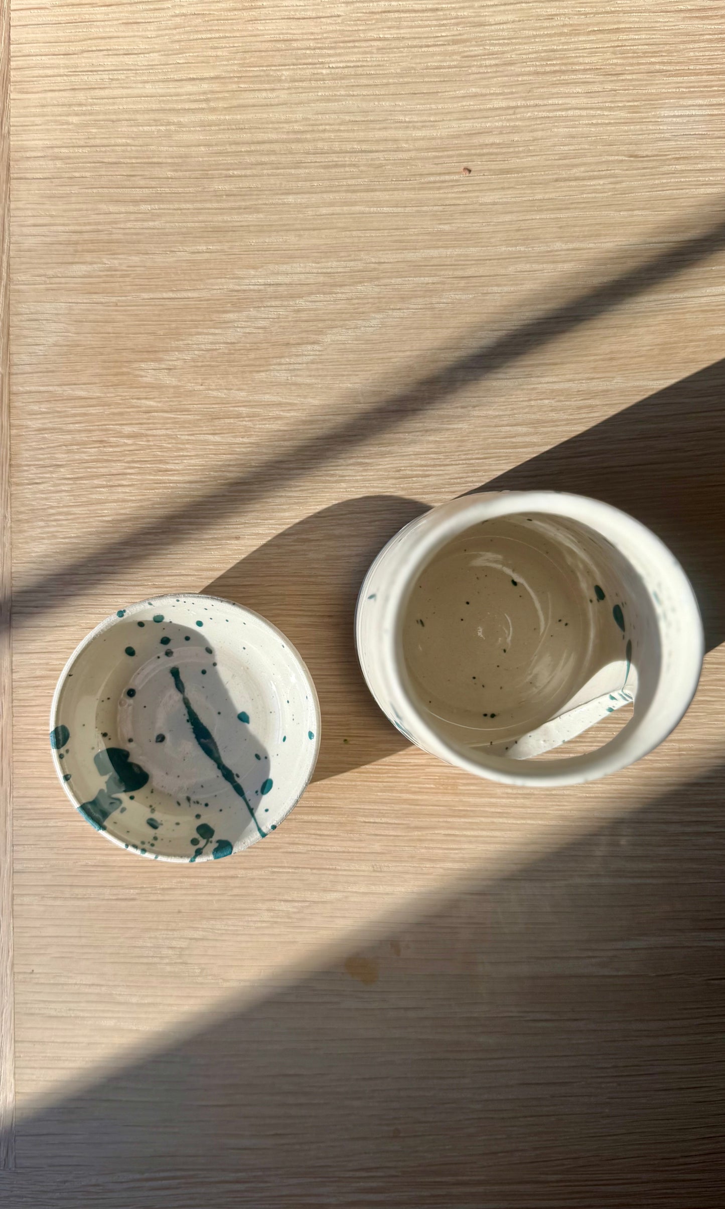 Oil Diffuser Green Splatter