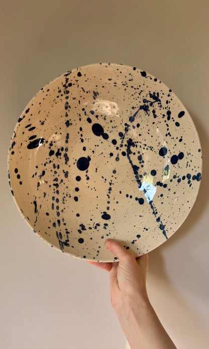 Feasting Bowl Blue Splatter