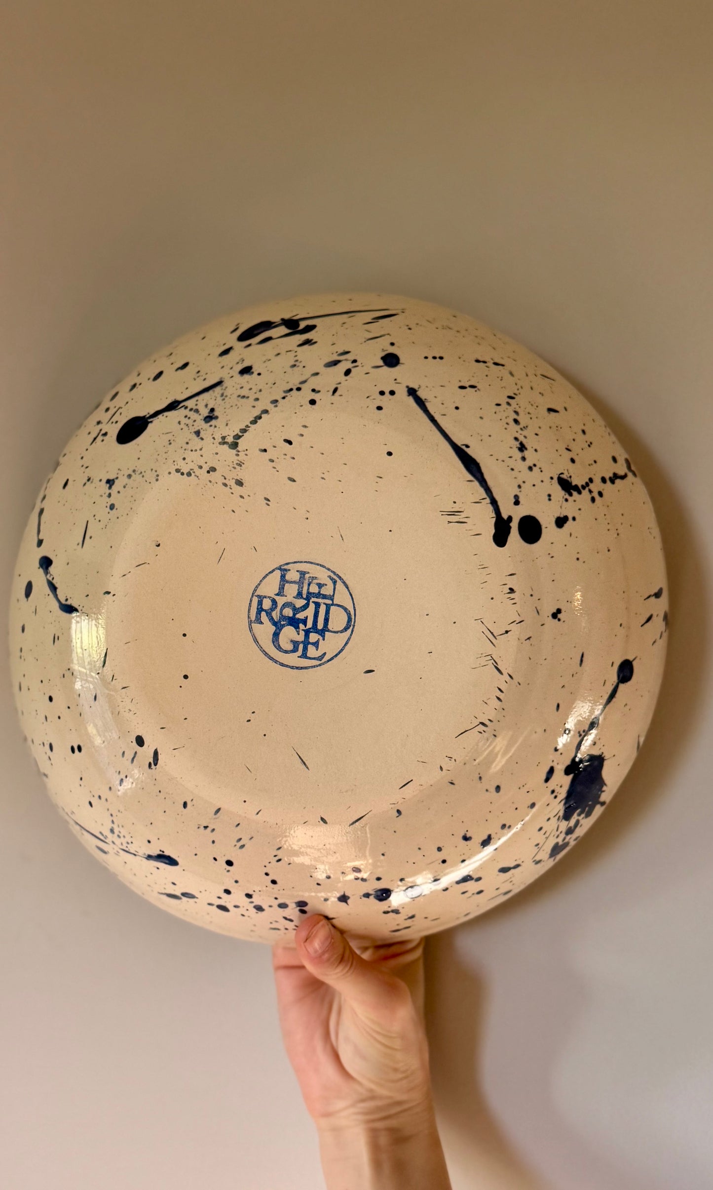 Feasting Bowl Blue Splatter