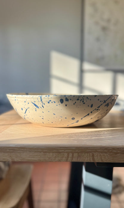 Feasting Bowl Blue Splatter