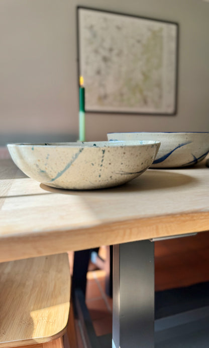 Feasting Bowl Green Splatter