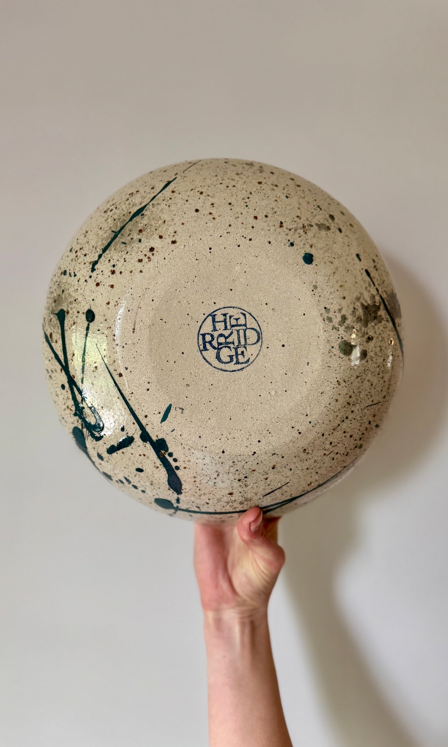 Feasting Bowl Green Splatter