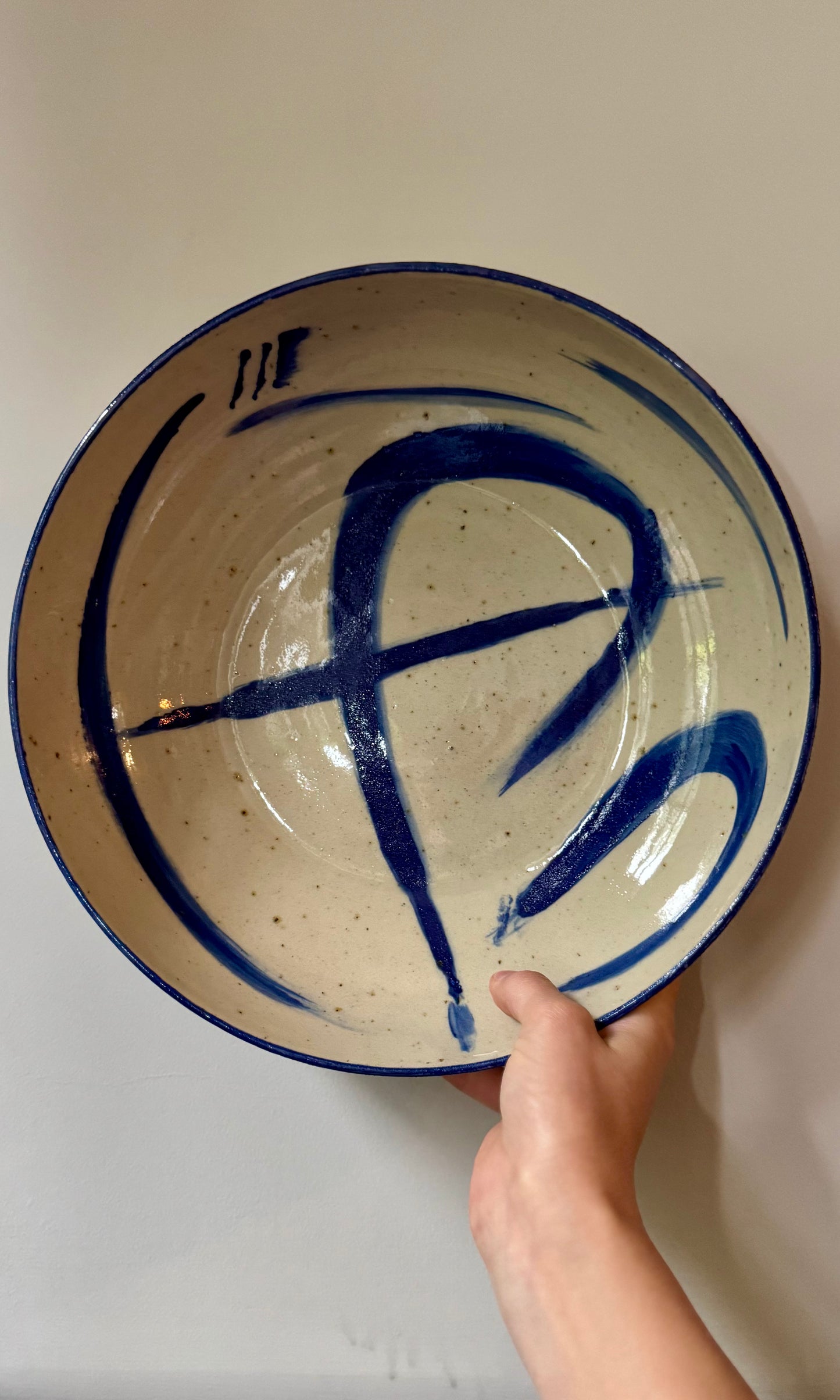 Blue Swoosh Feasting Bowl - Cathryn King