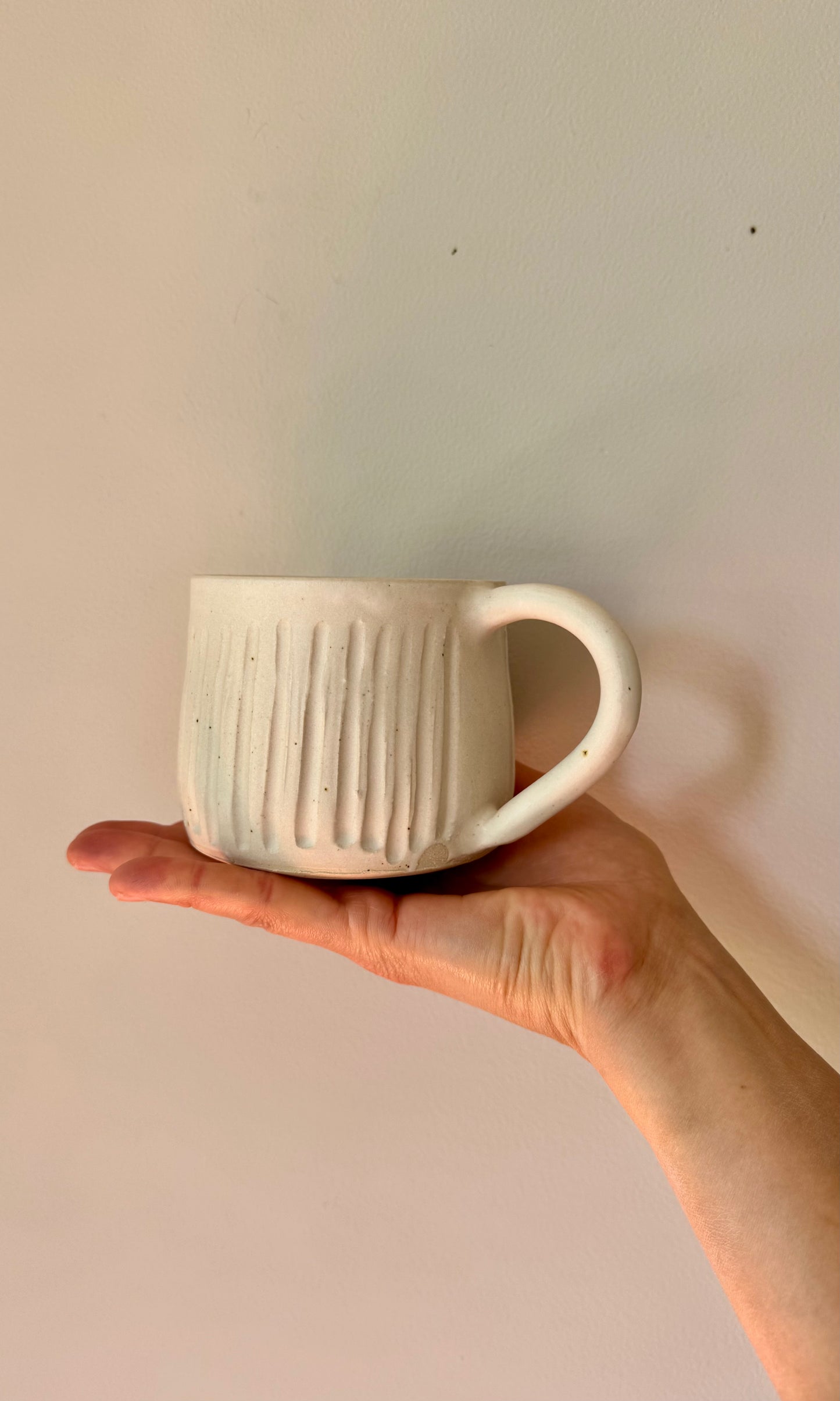 Ribbed Oatmeal Mug
