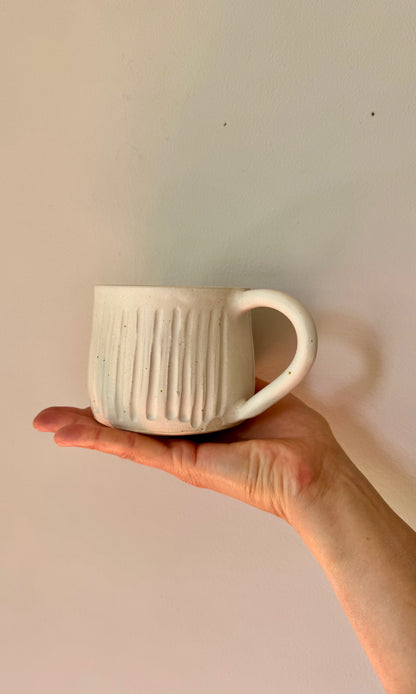 Ribbed Oatmeal Mug