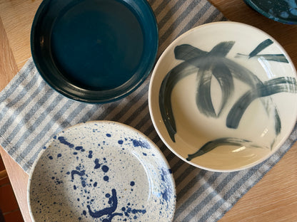 Three handmade ceramic bowls by Herridge Pottery